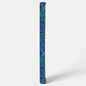 Coque Samsung Galaxy Jardin succulent en bleu (Côté gauche)