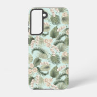Jardin tropical Motif orchidée et palmier