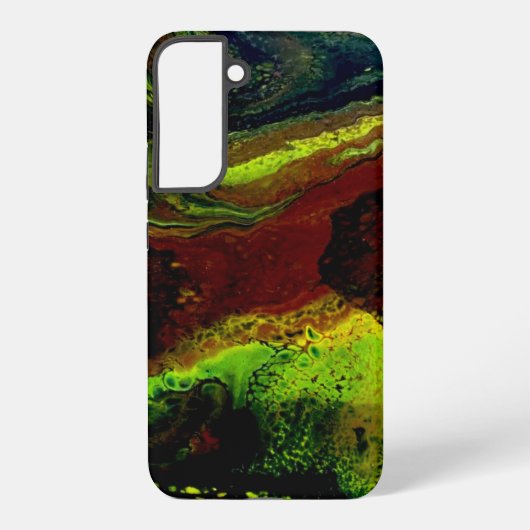 Coque Samsung Galaxy Jaune vert versant (Verso)