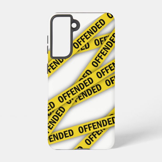 Coque Samsung Galaxy Je suis offensé que la police ne croise pas (Verso)