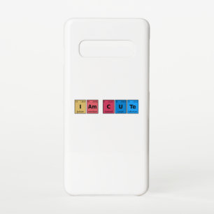 Coque Samsung Galaxy S10 Je suis une table périodique mignonne