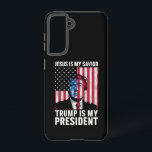 Coque Samsung Galaxy Jésus Est Mon Sauveur Trump Est Mon Président 2024<br><div class="desc">Jésus est mon sauveur Trump est mon président Trump 2024</div>