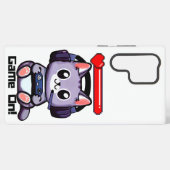 Coque Samsung Galaxy Jeu Sur Gamer Chat Avec Bar Santé (Verso Horizontal)
