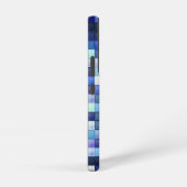 Coque Samsung Galaxy Jeu vidéo Pixels Carré bleu Motif (Côté droit)