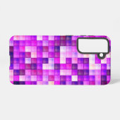 Coque Samsung Galaxy Jeu vidéo Pixels Carré rose Motif (Verso Horizontal)