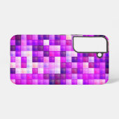 Coque Samsung Galaxy Jeu vidéo Pixels Carré rose Motif (Verso Horizontal)