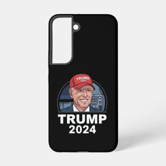 Coque Samsung Galaxy Joe biden Portant un Casquette Trump (Verso)