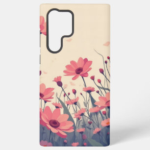 Coque Samsung Galaxy Joie florale rose, fleurs douces roses