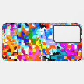 Coque Samsung Galaxy Joli carnet carré abstrait coloré (Côté gauche)
