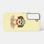 Coque Samsung Galaxy Joli Chiot Avec De Beaux Yeux (Verso Horizontal)