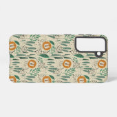 Coque Samsung Galaxy Joli Doodle Lion Jungle Rainforest Motif (Verso Horizontal)