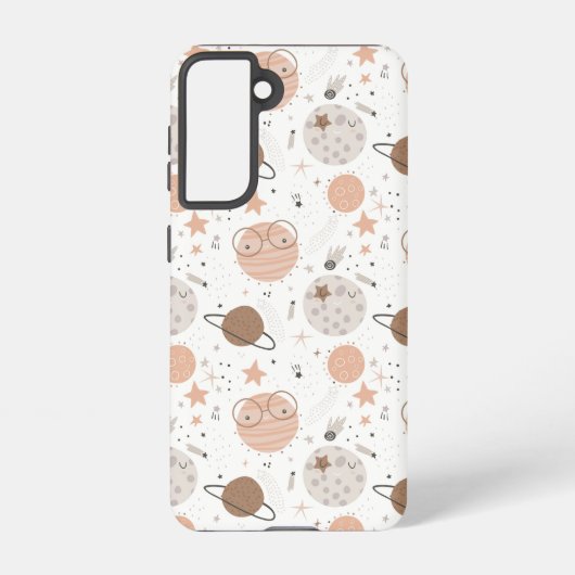 Coque Samsung Galaxy Joli Motif Doodle Planet (Verso)