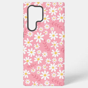 Coque Samsung Galaxy Joli motif floral sans couture de marguerite rose