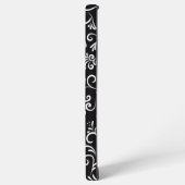 Coque Samsung Galaxy Joli noir élégant ornemental (Côté gauche)