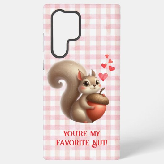 Coque Samsung Galaxy Joli petit écureuil Saint-Valentin (Verso)