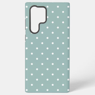 Coque Samsung Galaxy Joli vert menthe pastel avec des pois blancs