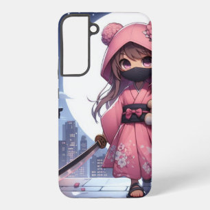 Coque Samsung Galaxy Jolie fille ninja et nounours