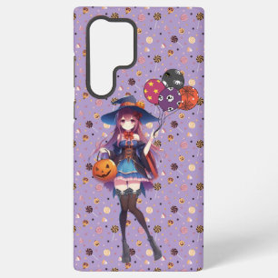 Coque Samsung Galaxy Jolie Sorcière d'Halloween Anime