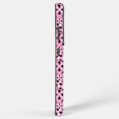 Coque Samsung Galaxy Jolies fleurs noires blanches (Côté droit)