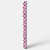 Coque Samsung Galaxy Jolies fleurs noires blanches (Côté gauche)