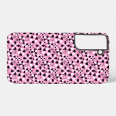 Coque Samsung Galaxy Jolies fleurs noires blanches (Verso Horizontal)