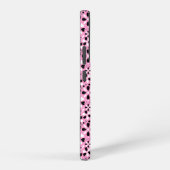 Coque Samsung Galaxy Jolies fleurs noires blanches (Côté droit)