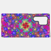 Coque Samsung Galaxy Jolies fleurs roses et violettes (Verso Horizontal)