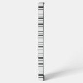 Coque Samsung Galaxy Jolies rayures blanches grises (Côté gauche)