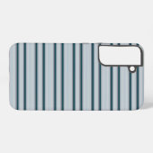 Coque Samsung Galaxy Jolies rayures bleu gris (Verso Horizontal)