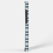Coque Samsung Galaxy Jolies rayures bleu gris (Côté droit)