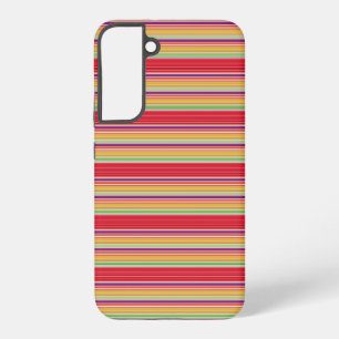 Coque Samsung Galaxy Jolies rayures colorées rouges