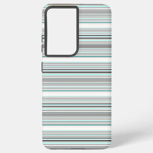 Coque Samsung Galaxy Jolies rayures grises aqua