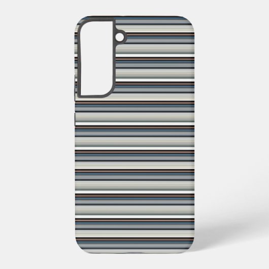Coque Samsung Galaxy Jolies rayures grises et blanches (Verso)