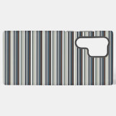 Coque Samsung Galaxy Jolies rayures grises et blanches (Verso Horizontal)