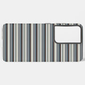 Coque Samsung Galaxy Jolies rayures grises et blanches (Verso Horizontal)