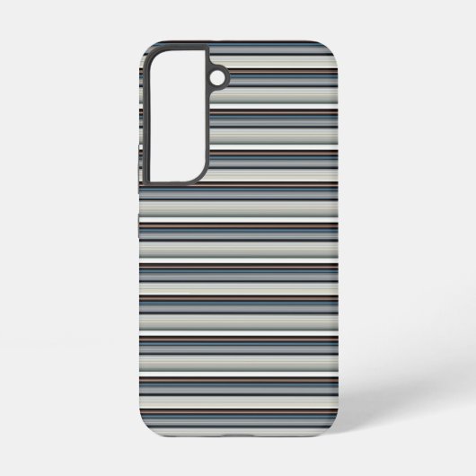 Coque Samsung Galaxy Jolies rayures grises et blanches (Verso)