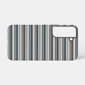 Coque Samsung Galaxy Jolies rayures grises et blanches (Verso Horizontal)
