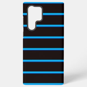 Coque Samsung Galaxy Jolies rayures noir ciel bleu