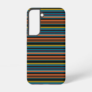 Coque Samsung Galaxy Jolies rayures noires bleues