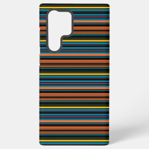 Coque Samsung Galaxy Jolies rayures noires bleues