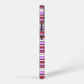 Coque Samsung Galaxy Jolies rayures rouge violet (Côté droit)