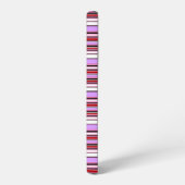 Coque Samsung Galaxy Jolies rayures rouge violet (Côté gauche)