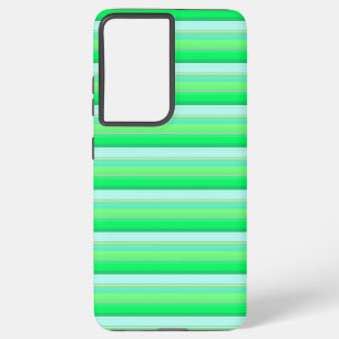 Coque Samsung Galaxy Jolies rayures vert aqua