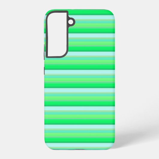 Coque Samsung Galaxy Jolies rayures vert aqua (Verso)