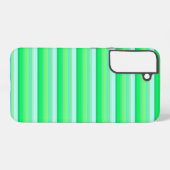 Coque Samsung Galaxy Jolies rayures vert aqua (Verso Horizontal)