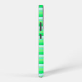 Coque Samsung Galaxy Jolies rayures vert aqua (Côté droit)
