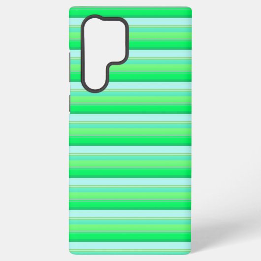 Coque Samsung Galaxy Jolies rayures vert aqua (Verso)