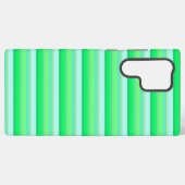 Coque Samsung Galaxy Jolies rayures vert aqua (Verso Horizontal)