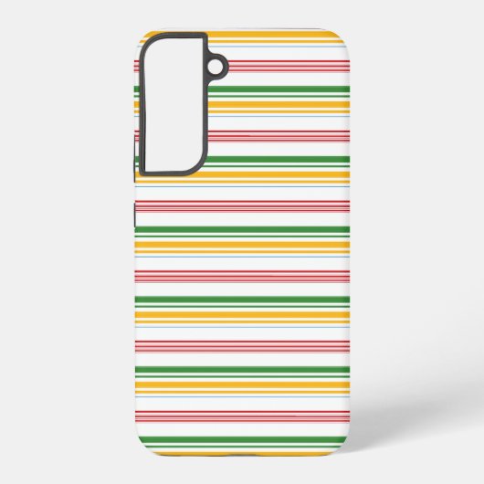 Coque Samsung Galaxy Jolies rayures vert jaune (Verso)