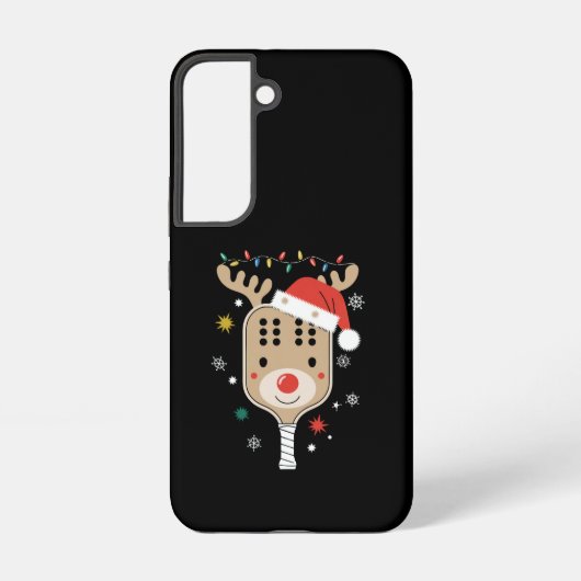 Coque Samsung Galaxy Joueur de Pickleball Noël Reindees Noël (Verso)